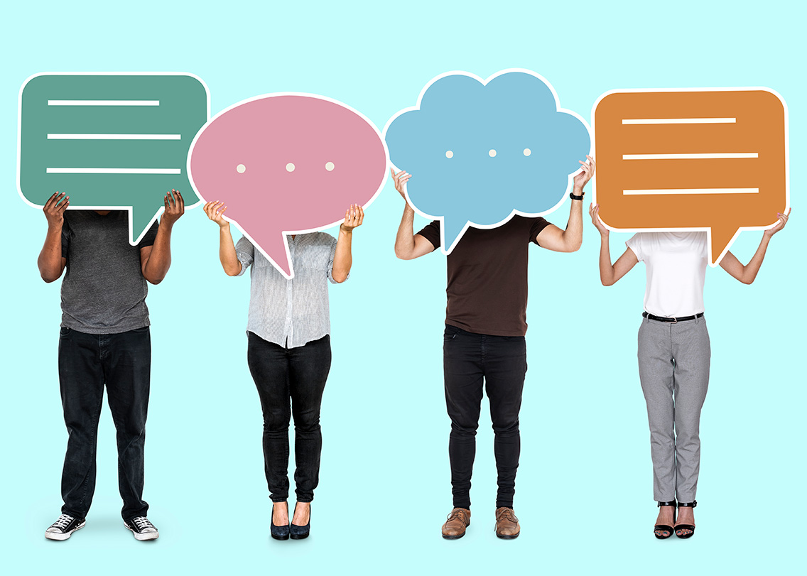 diverse-people-showing-speech-bubble-symbols-botkeeper