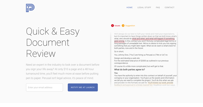 SoFriendly - Perusal - Legal Document Review SoFriendly - Perusal - Legal Document Review
