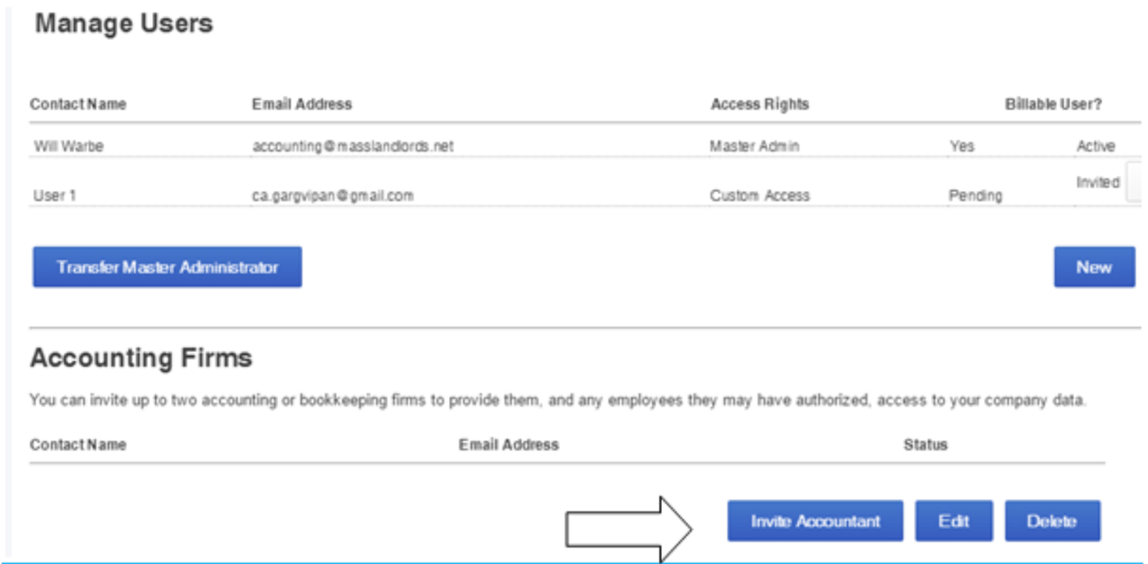 QuickBooks Online Tutorial Add A New User and Invite Your Accountant
