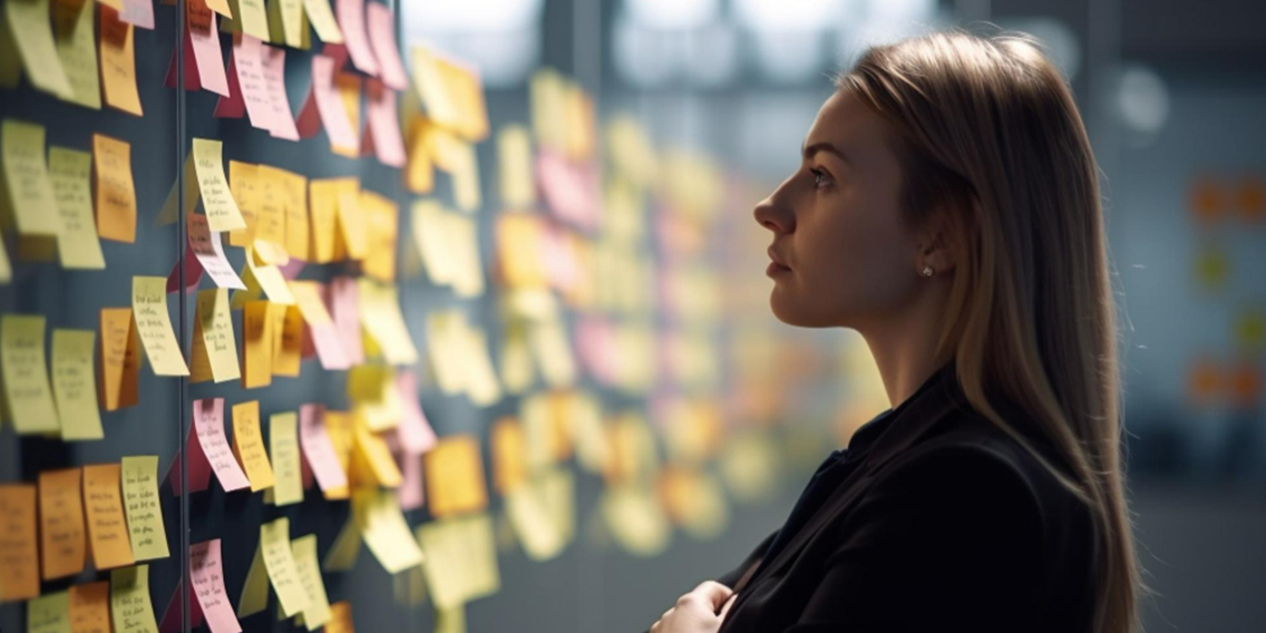 young-businesswoman-planning-success-holding-adhesive-note