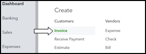 create invoice quickbooks