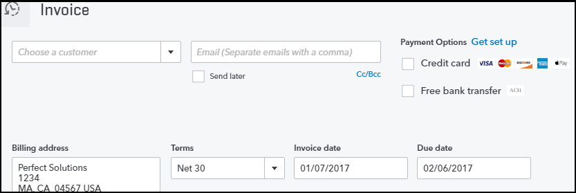 create invoice quickbooks