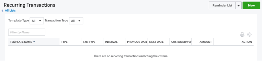 quickbooks online tutorial, recurring transactions, recurring transactions templates