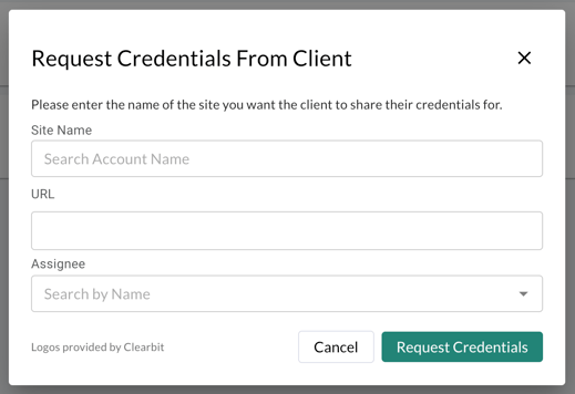 request creds
