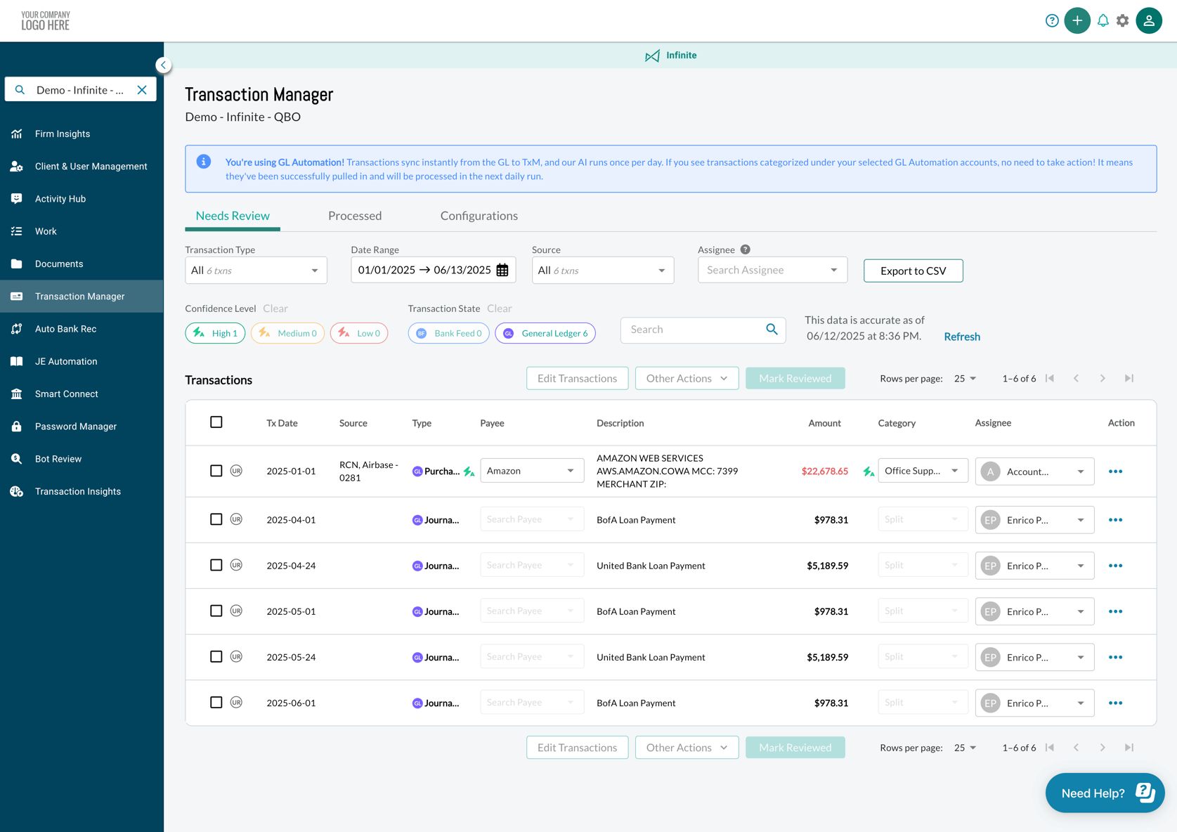 Transaction Manager Overview