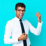 young-business-brazilian-man-isolated-blue-background-making-guitar-gesture