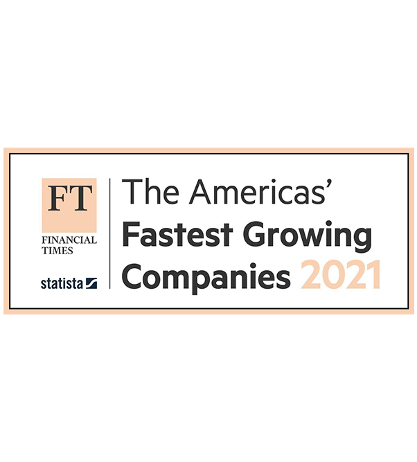 Badge Fastest Growing Companies 2021
