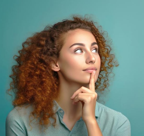 Portrait-of-a-young-woman-in-green-shirt